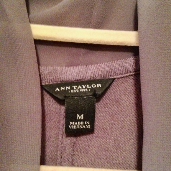 Ann Taylor Long Cardigan in Gray - Picture 2 of 5